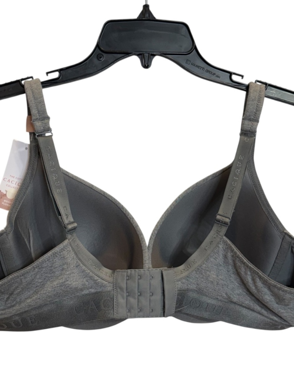 CACIQU3 The Cotton Collection Gray Molded Boost Bra with Underwire 42B - Picture 5 of 16
